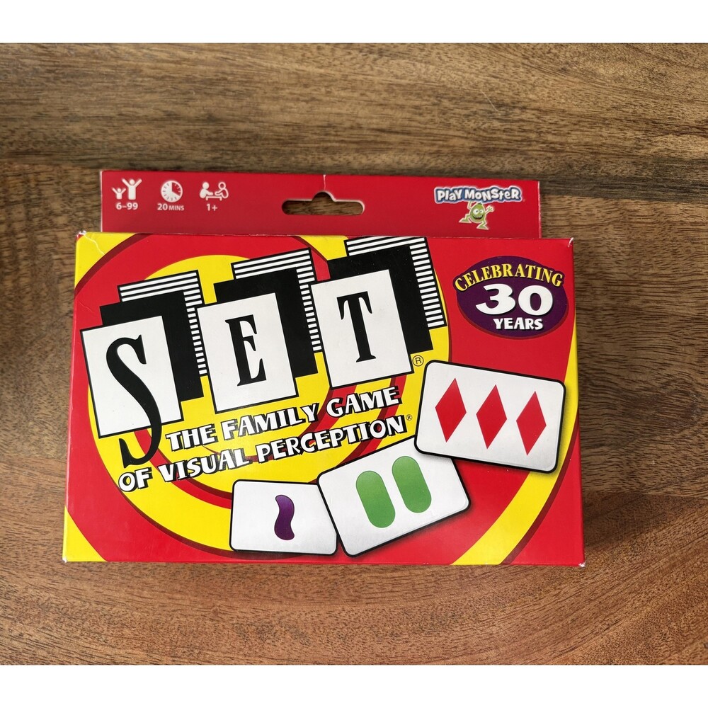 PlayMonster SET Family Card Game Visual Perception 30 Years 1+ Players 6-99